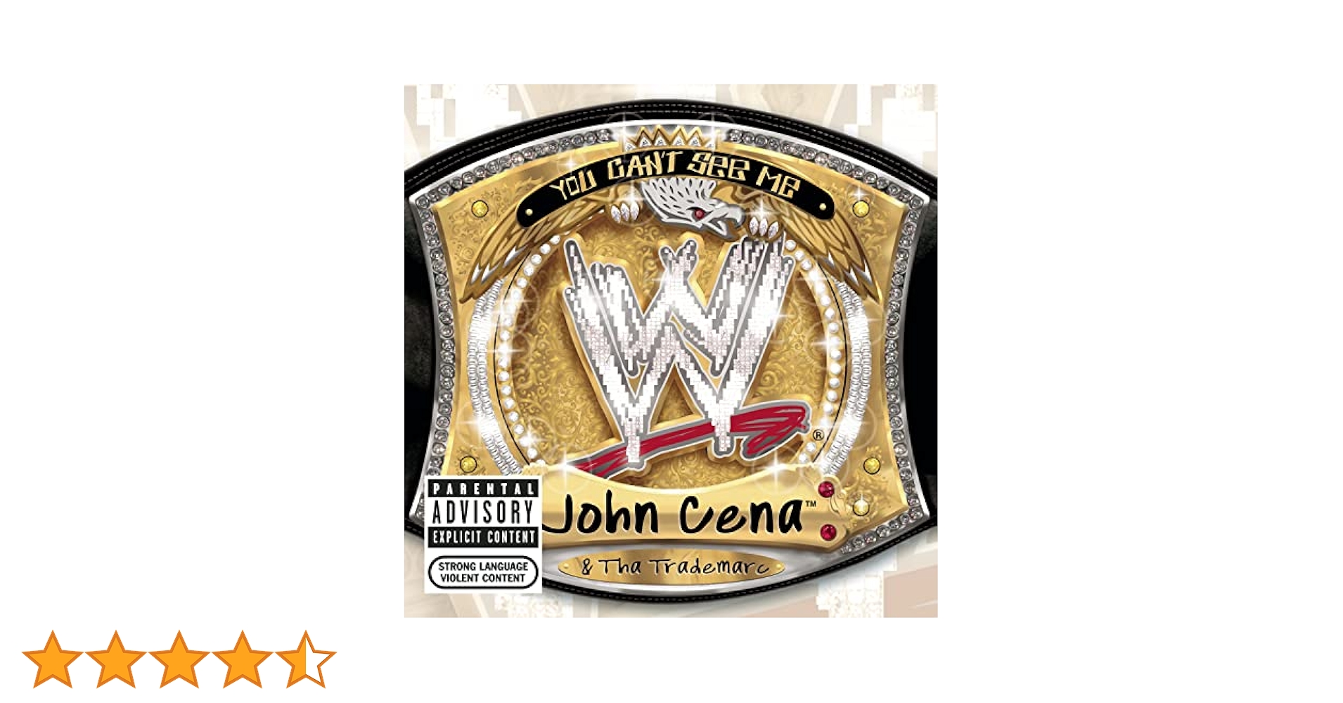 直筆サイン入りＣＤ　John cena  you can't see me 直筆サイン入りCD John cena you can't see me WWE JOHN CENA